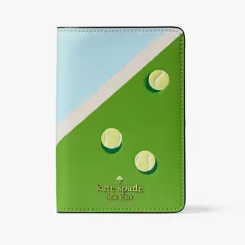 Kate Spade Grand Slam Tennis passport Cover NWT